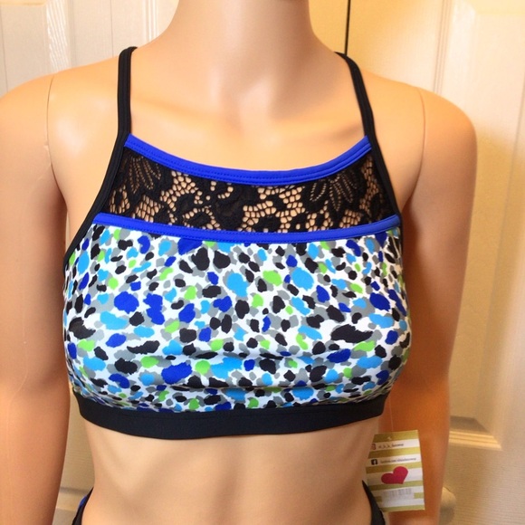 Oh La La Dancewear Womens Next Level Blue Bra Top & Brief Dance Set Size AM - Picture 2 of 16